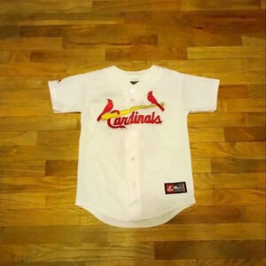 St. Louis Cardinals Jersey #21 Allen Craig Home White Jersey YOUTH Medium